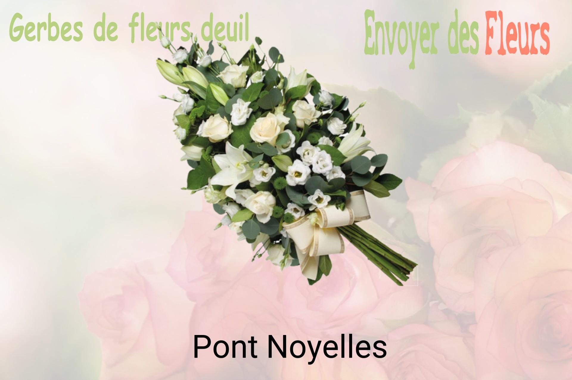 Gerbe de fleurs de deuil livrée à Pont-Noyelles